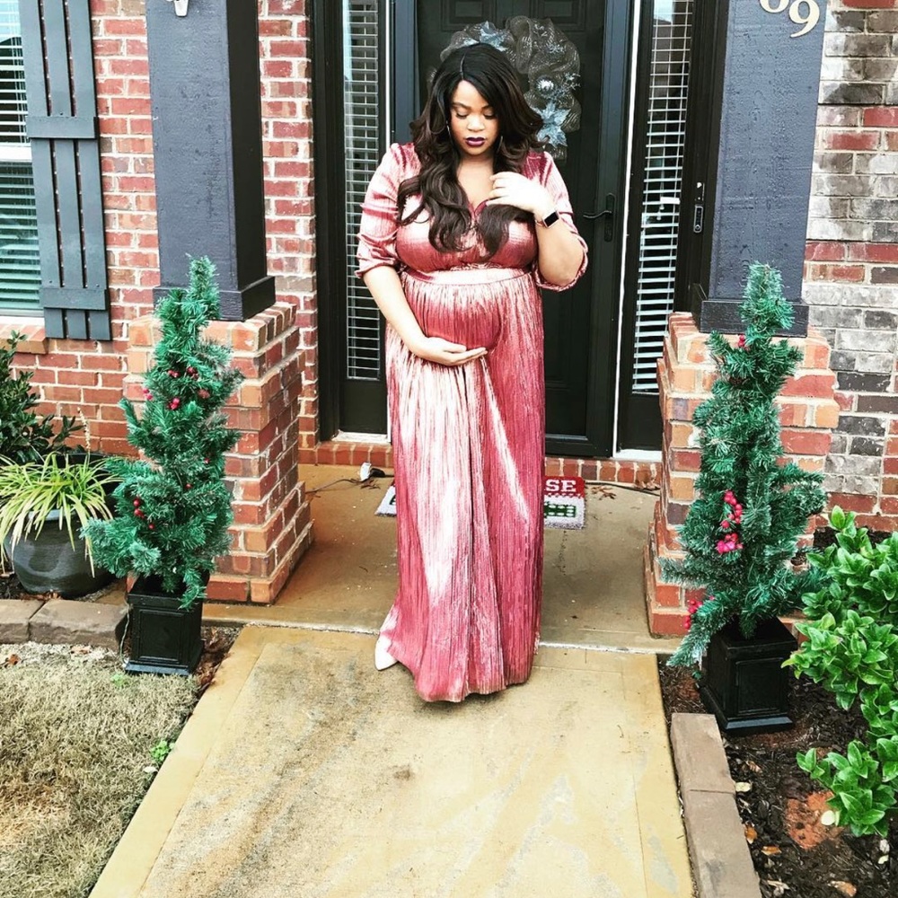 Skirt and top rose gold